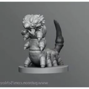 Poison Caterpillar Character Design 3d model
