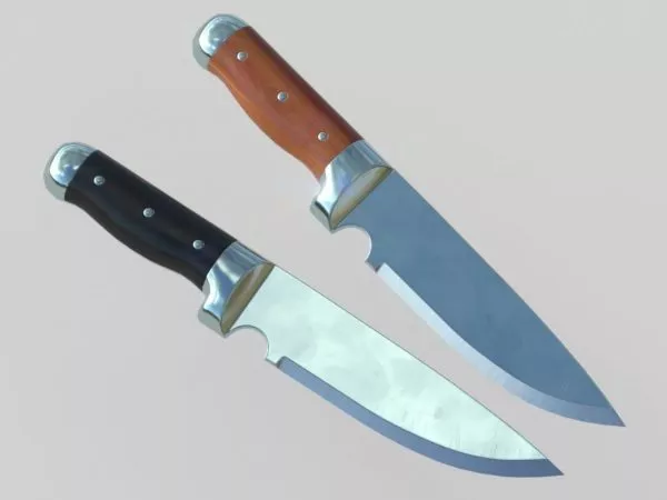 Old Hunting Knife 3d model
