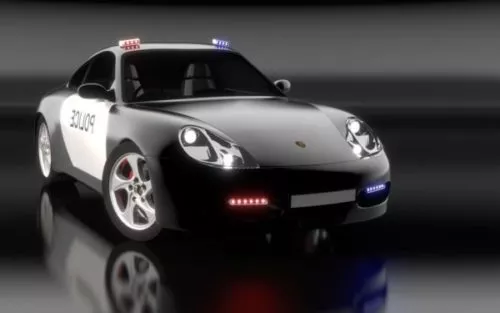 Police Booth 3d model