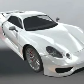 Super Car Porsche 918 R 3d model