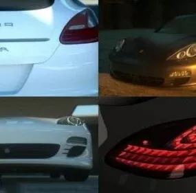 Car Porshe Panamera S Hybrid 3d model
