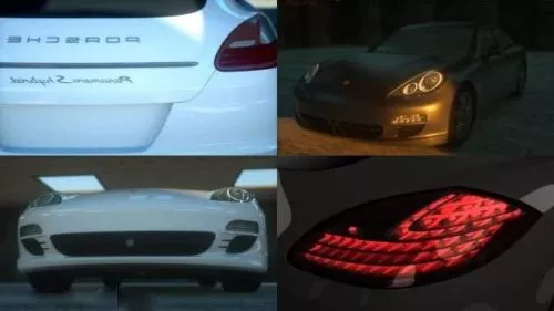 Car Porshe Panamera S Hybrid 3d model Car Porshe Panamera S Hybrid 3d model