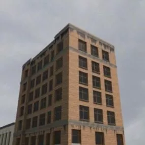 City Post Office Building 3d model