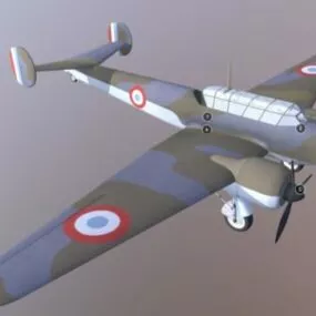 Airplane Potez630 3d model