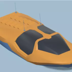 Powerboat Speed Boat 3d model