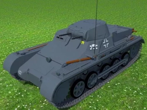 Czech Military Tank Ltvz38 3d model