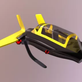 Q Pod Hornet Sci-fi Spaceship 3d model