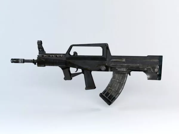 M16 Assault Rifle Lowpoly 3d model