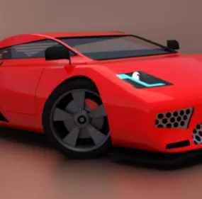 Qween Super Car Design 3d model