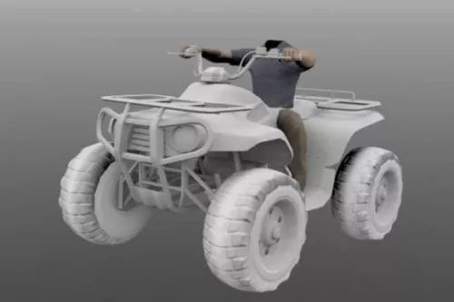 River Mountain Terrain 3d model