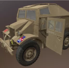 Quad Tractor Military Truck 3d model