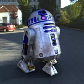 R2d2 Robot Humanoid Design 3d model