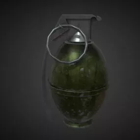 Military Grenade Weapon 3d model