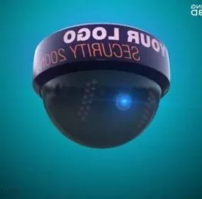 Round Security Cam 3d model