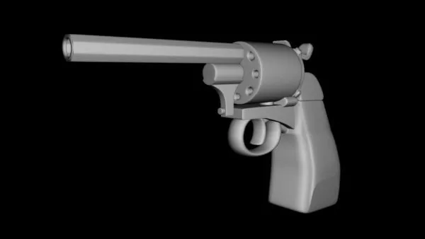 Police Revolver 3d model