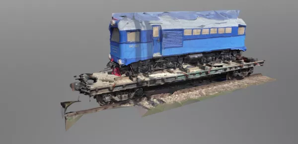 Old Locomotive Steam Engines 3d model