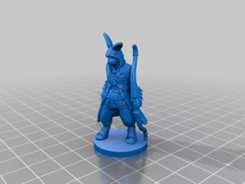 Rabbit Archer Game Character 3d model Rabbit Archer Game Character 3d model