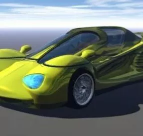 Racer Car Prototype Design 3d model