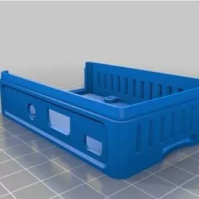 Printable Raspberry Pi Display Case 3d model