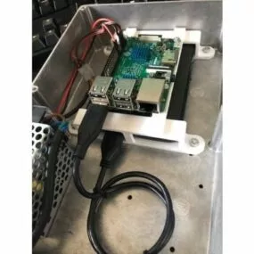 Printable Raspberry Pi Harddisk Mount 3d model