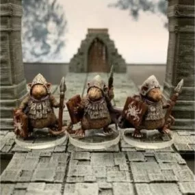 Ratfolk Burrowguard Character Sculpt 3d model