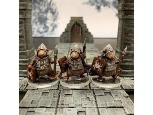 Ratfolk Burrowguard Character Sculpt 3d model Ratfolk Burrowguard Character Sculpt 3d model