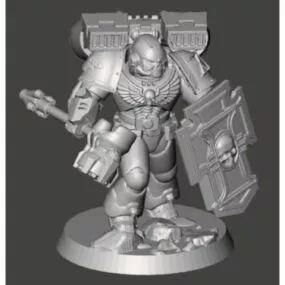 Raven Guard Hammer Character Sculpt 3d model