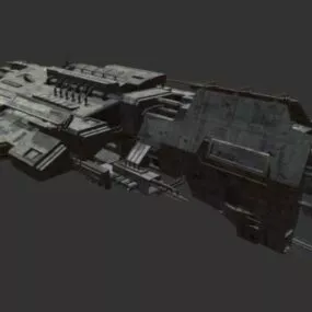 Aircraft Raven Spaceship 3d model