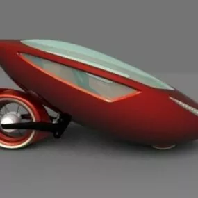 Redstar Electric Car 3d model