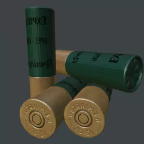 Remington Cartridge Weapon 3d model