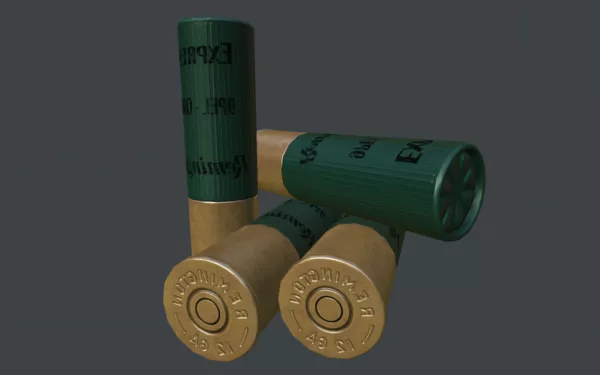 Remington Cartridge Weapon 3d model Remington Cartridge Weapon 3d model