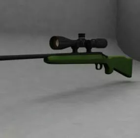 Remington R700 Sniper Gun 3d model