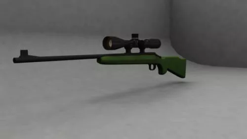 Warrior And Sniper Gun 3d model