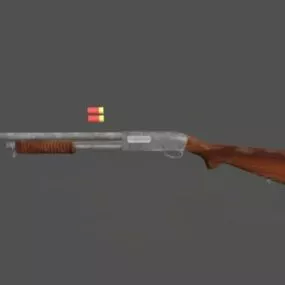 Vintage Remington Shotgun 3d model