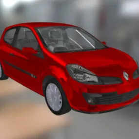 Renault Clio Sedan Car 3d model