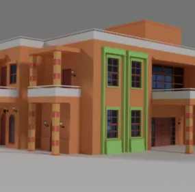 Residence Housing Structure 3d model