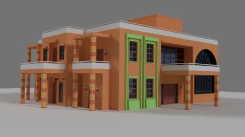 Residence Housing Structure 3d model Residence Housing Structure 3d model