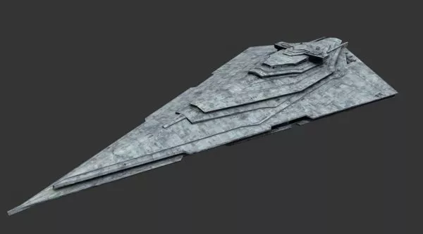 Futuristic Spaceship Imperial Shuttle 3d model