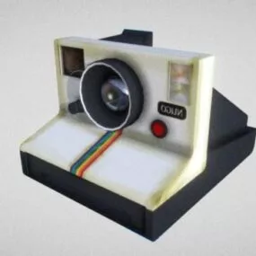 Vintage Polaroid Camera 3d model