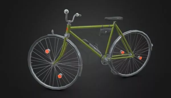 Bicycle On Beach 3d model