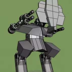 Rhino Warrior Robot 3d model