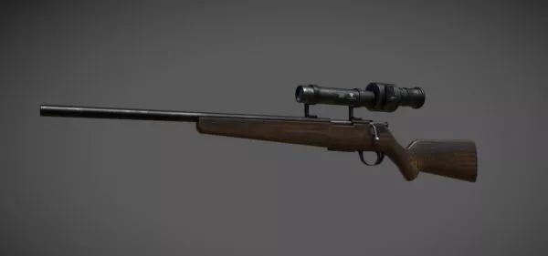 Soviet Assault Rifle Ak74 3d model