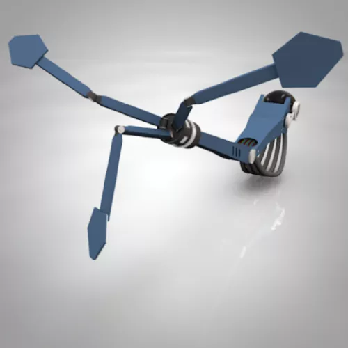 Rigged Robot Arm 3d model Rigged Robot Arm 3d model