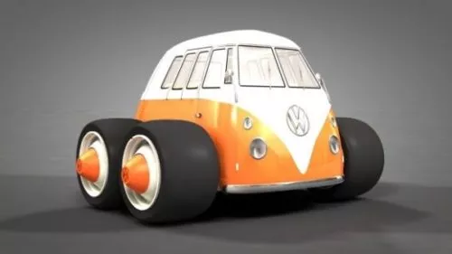 Vw Beetle Dune Car 3d model