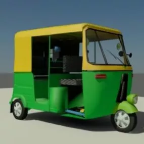 Taxi Rixa Car Three Wheels 3d model