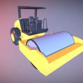 Road Roller Truck 3d model