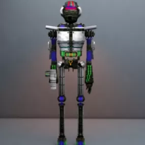 Robot Deguerra Character 3d model