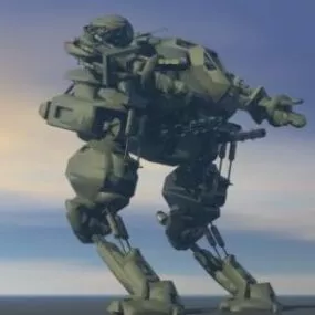 Sci-fi Robo Warrior 3d model