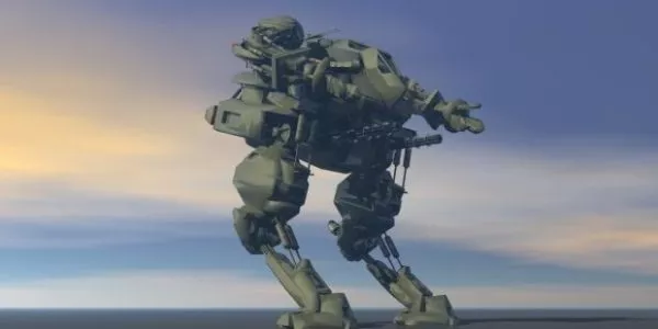 Sci-fi Robo Warrior 3d model Sci-fi Robo Warrior 3d model