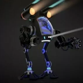 Character Robot Cockpit Design 3d model